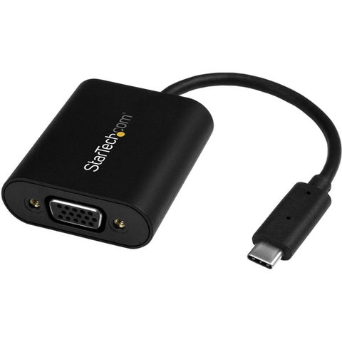 StarTech USB-C to VGA Adapter - with Presentation Mode Switch - 1920x1200
