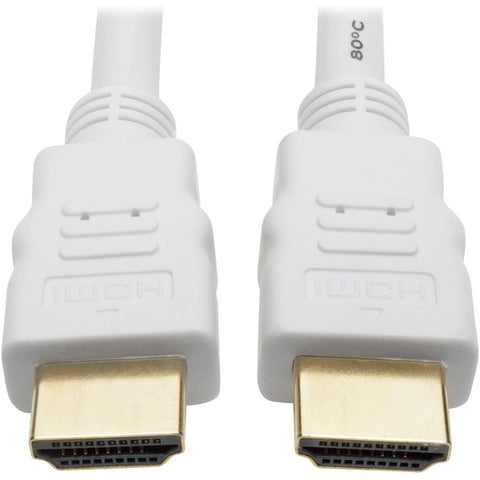 Tripp Lite High-Speed HDMI Cable with Digital Video and Audio, HD 1080p (M/M), White, 25 ft