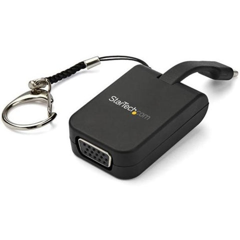 StarTech Portable USB-C to VGA Adapter with Quick-Connect Keychain