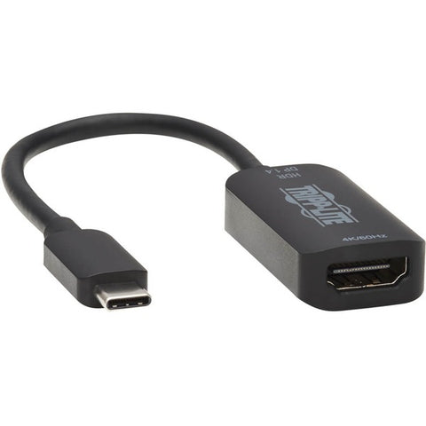 Tripp Lite USB-C to HDMI Adapter, 4K 60Hz, HDR, DP 1.4 Alt Mode, HDCP 2.2, Black