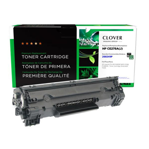 Clover Technologies Group, LLC Remanufactured Extended Yield Toner Cartridge for HP CE278A (HP 78A)