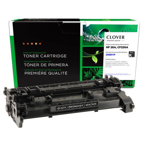 Clover Technologies Group, LLC Remanufactured Toner Cartridge (Alternative for HP CF226A 26A) (3100 Yield)