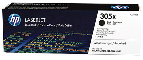 HP 305X (CE410X) Black Original LaserJet Toner Cartridge (4000 Yield)