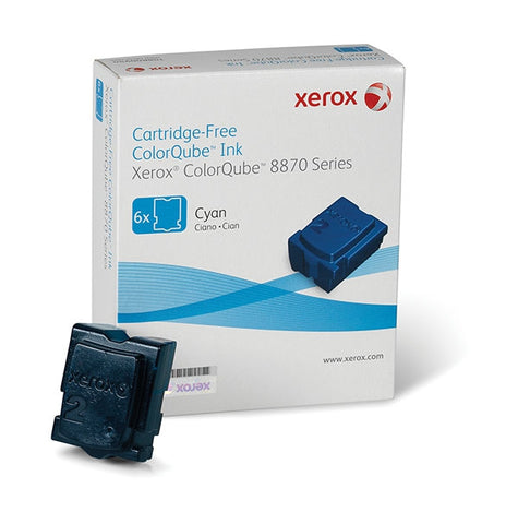 Xerox<sup>&reg;</sup> Cyan Solid Ink (6 Sticks/Box) (Total Box Yield 17300)