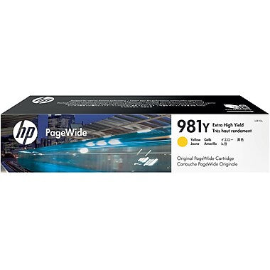 HP HP 981Y (L0R15A) Extra High Yield Yellow Original PageWide Cartridge (16000 Yield)