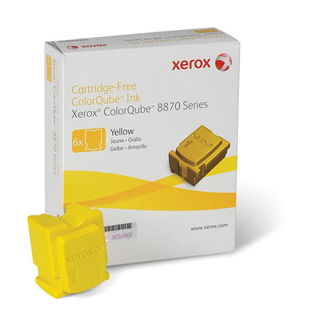 Xerox<sup>&reg;</sup> Yellow Solid Ink (6 Sticks/Box) (Total Box Yield 17300)