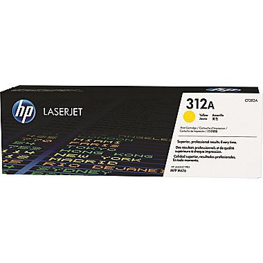 HP 312A (CF382A) Yellow Original LaserJet Toner Cartridge (2700 Yield)